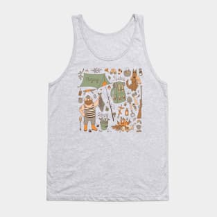 fishing hunting camping Tank Top